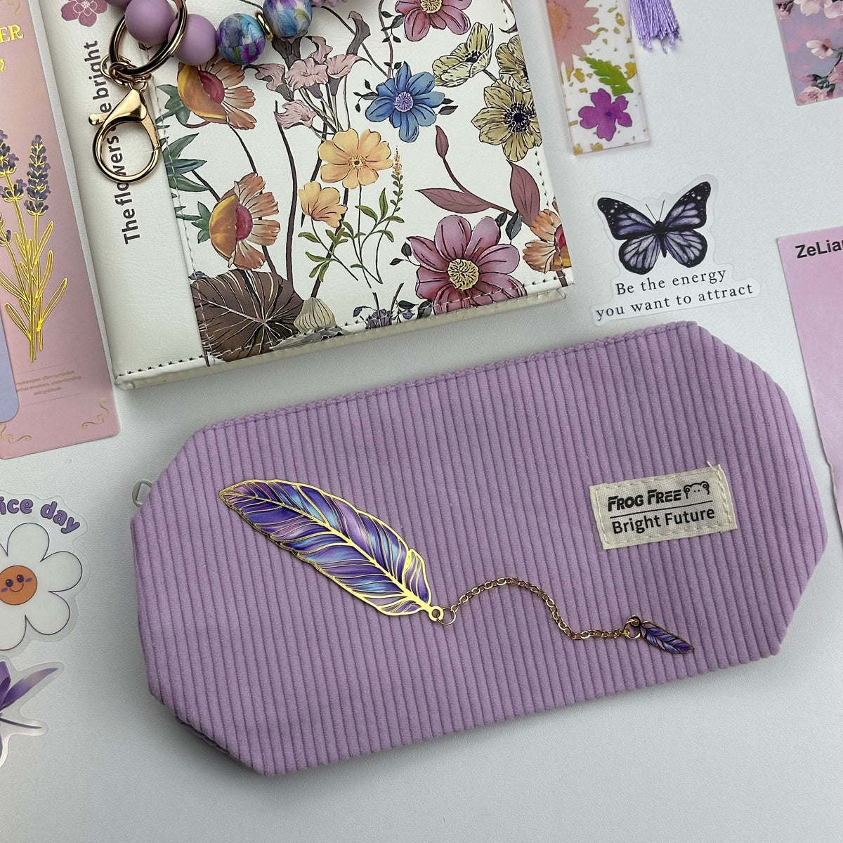 Lilac Blossom Box | Lilac Floral Stationery Gift Set