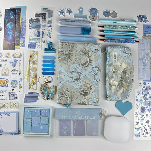 Silver Sky Box | Blue and Silver Stationery Gift Set